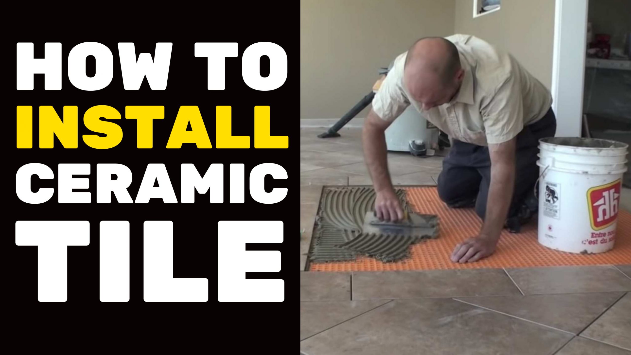 BASEMENT FINISHING COURSE VIDEO How to Install Ceramic Tile