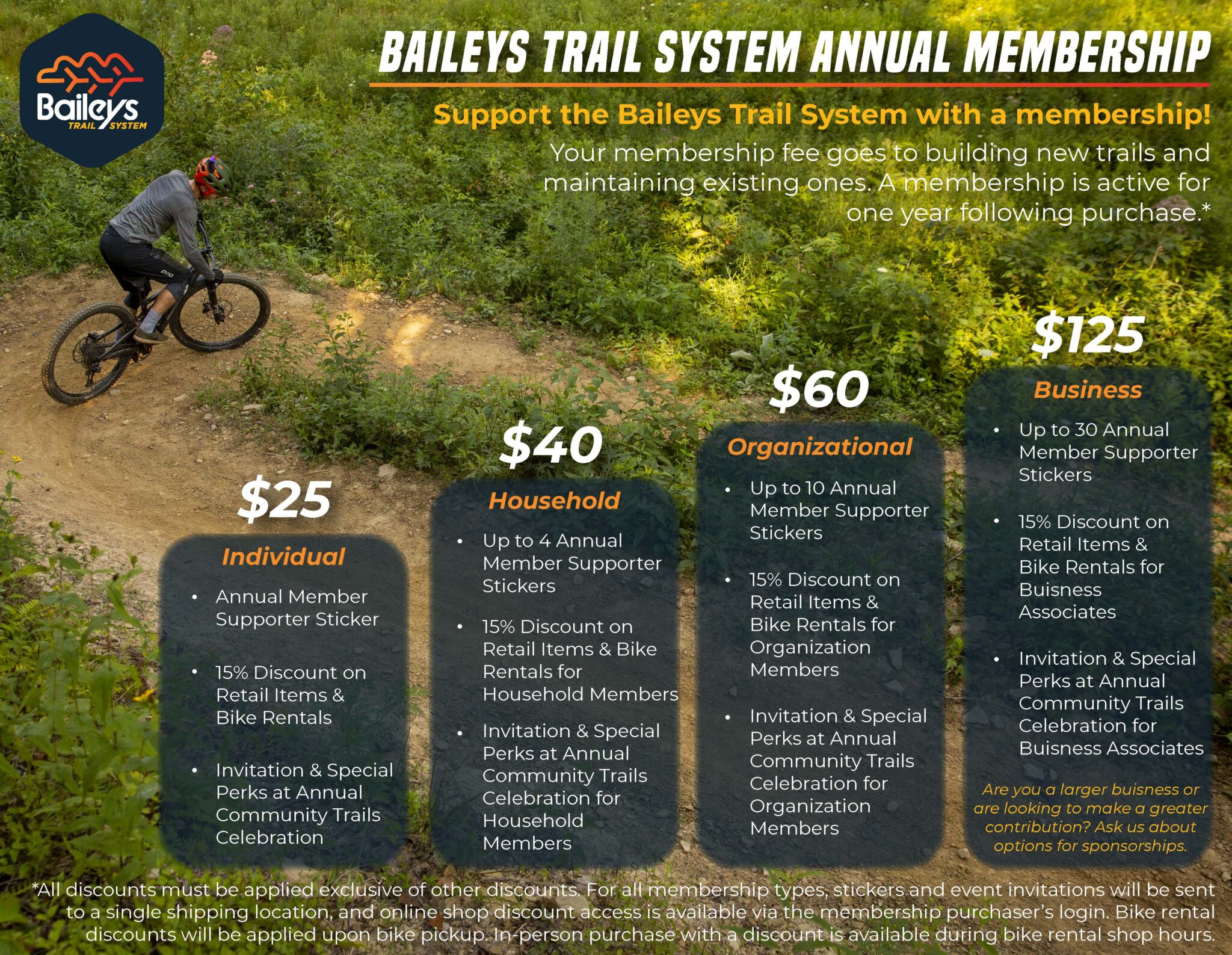 Baileys Trail System Annual Membership Baileys Trail System Baileys
