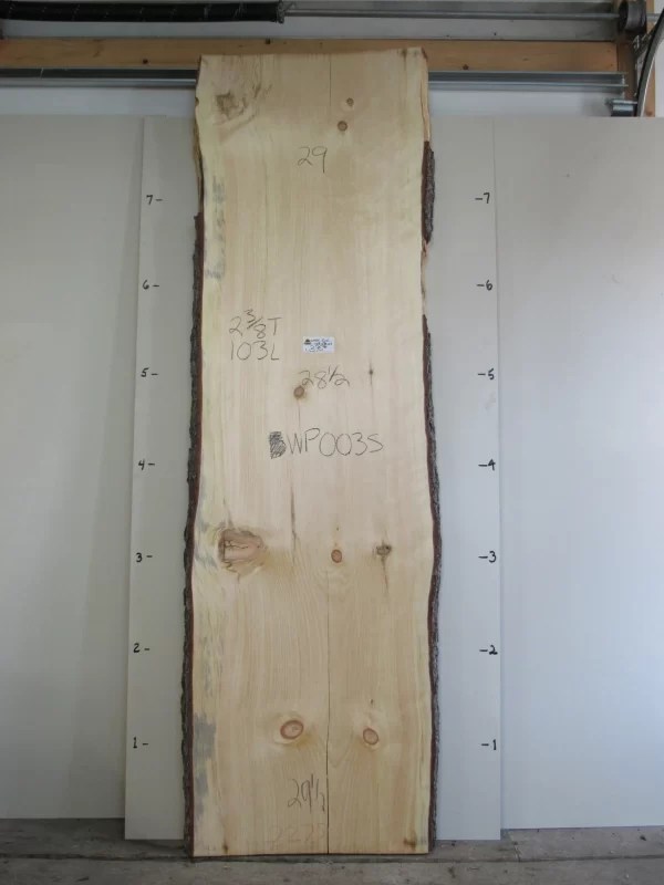 WHITE PINE SLABWP003S Bailey Wood Products