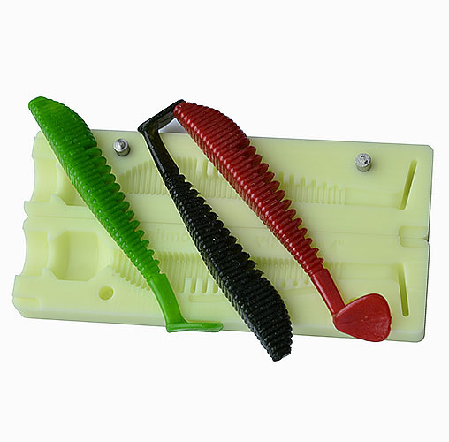 Lure making supplies, soft plastic baits molds for bait making