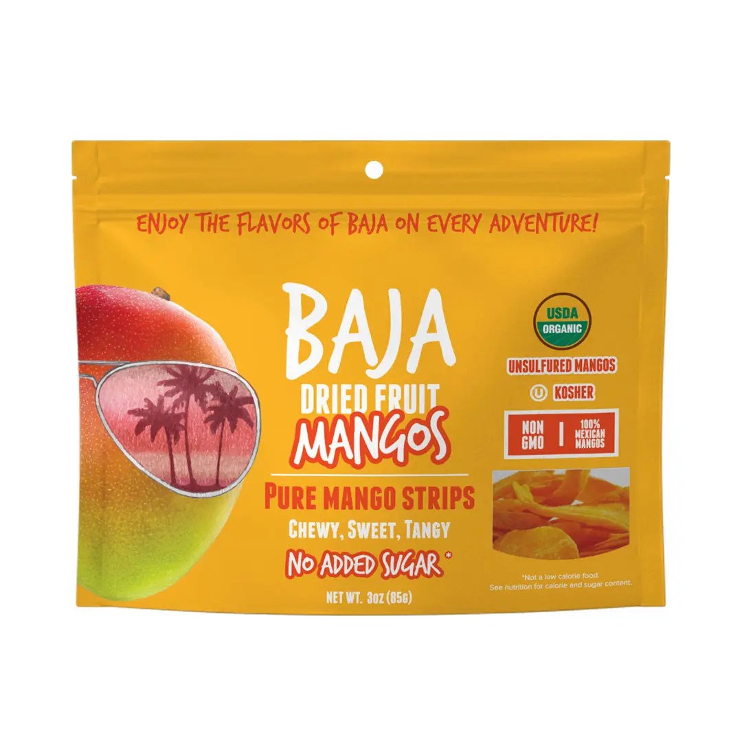 Baja Vida AllNatural Nitrate Free Beef Jerky, Organic Dried Mangos