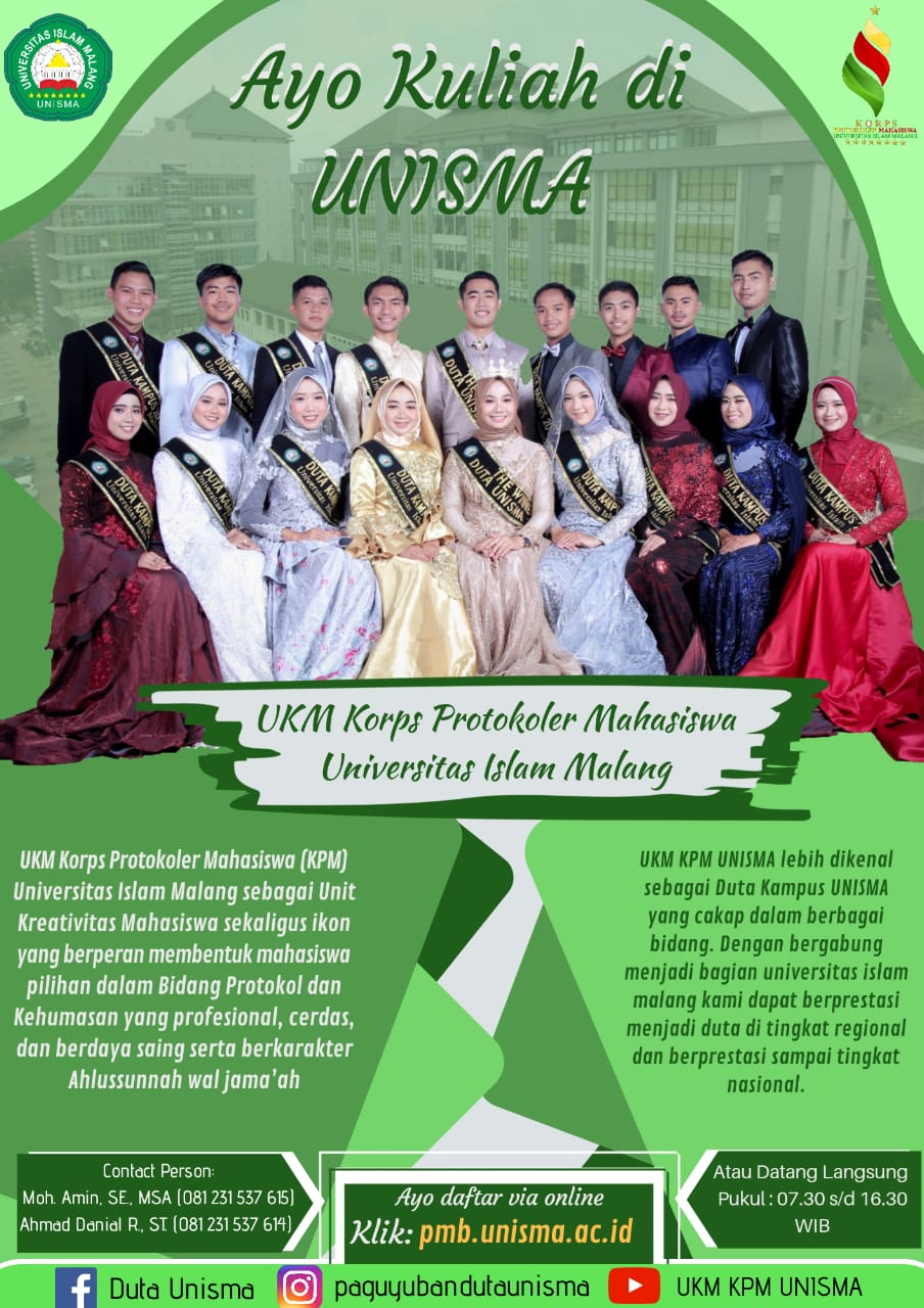 Ayo...Kuliah di Unisma Malang, Ajakan para Aktivis UKM