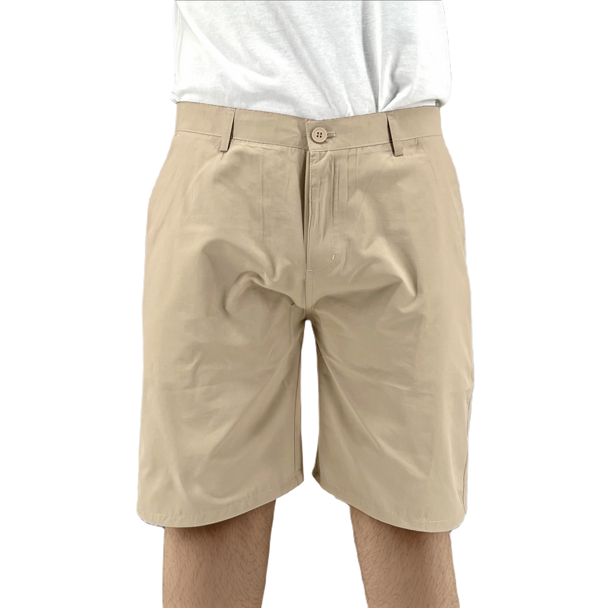 BAKANO High Performance Men’s Beige Golf Short 9″ Inseam Classic Fit 60