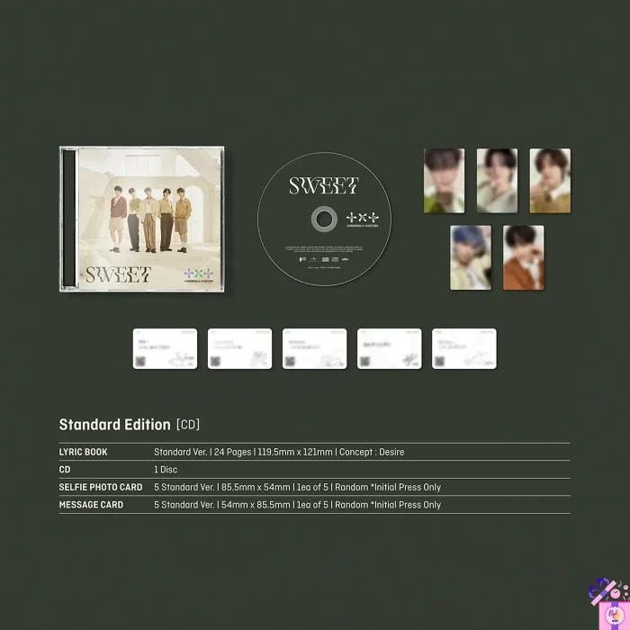 TXT Sweet (Standard Edition) [2nd Japan Album] + POB Bak Bak KPop