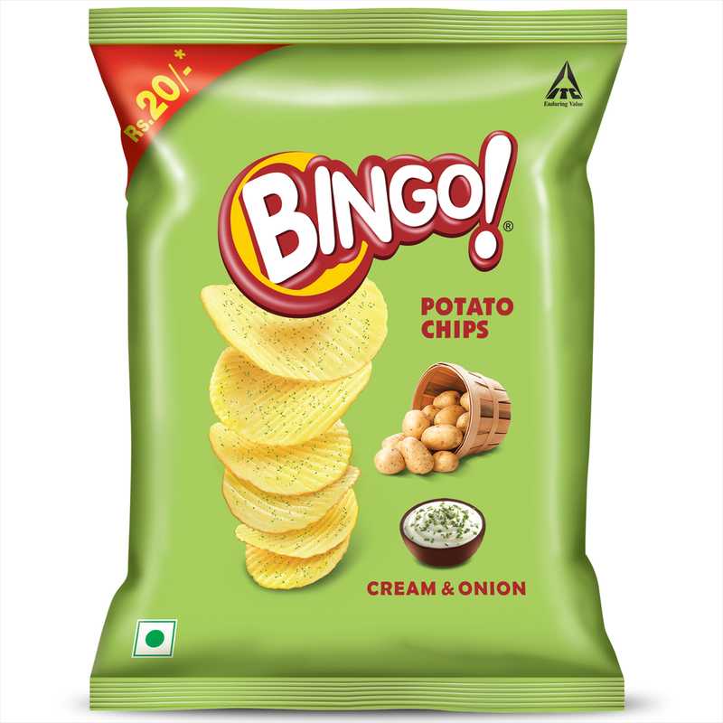 Bingo Potato Chips Cream & Onion BakeBay