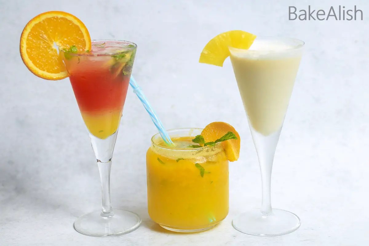 Orange Sunset Mocktail Refreshing Summer Mocktail Recipes