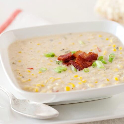 Easy Corn Chowder Baked Bree