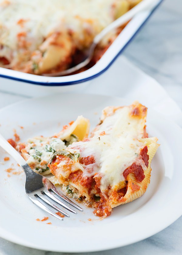 Kale Stuffed Shells Baked Bree
