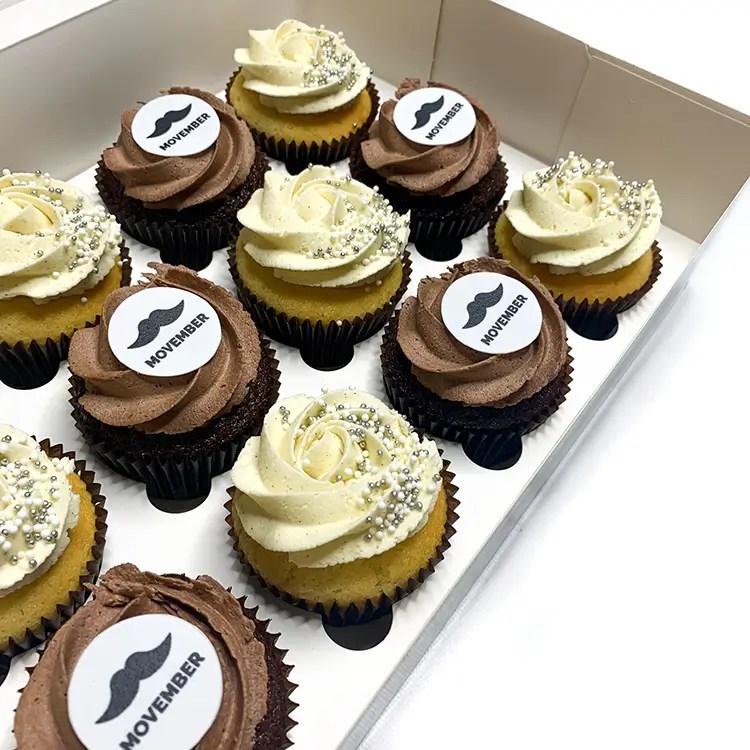 Movember Cupcakes Brisbane Pick Up & Delivery