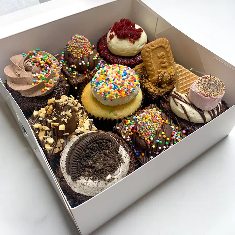 Mixed Cupcake & Brownie Box Brisbane Pick Up & Delivery