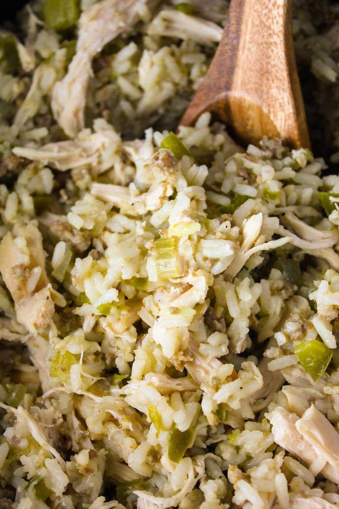 Slow Cooker Sausage & Rice