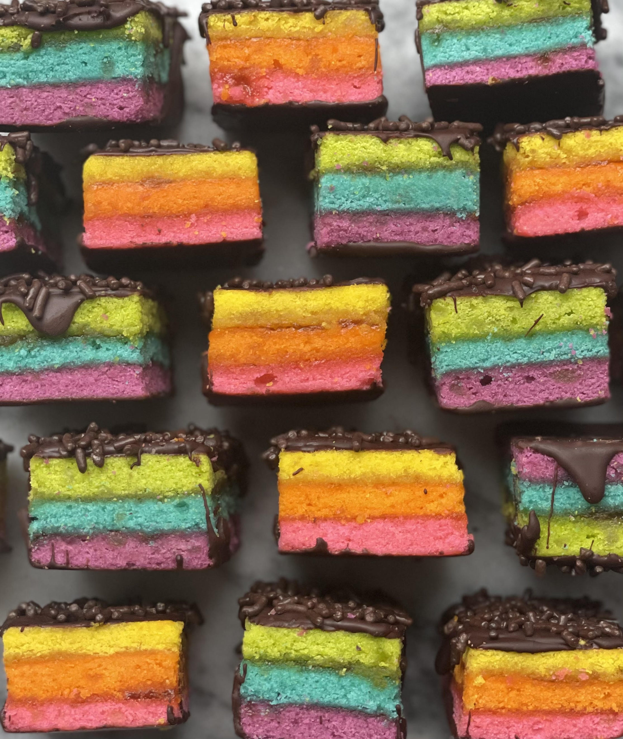 Custom Rainbow Cookies Baked in 'Boken