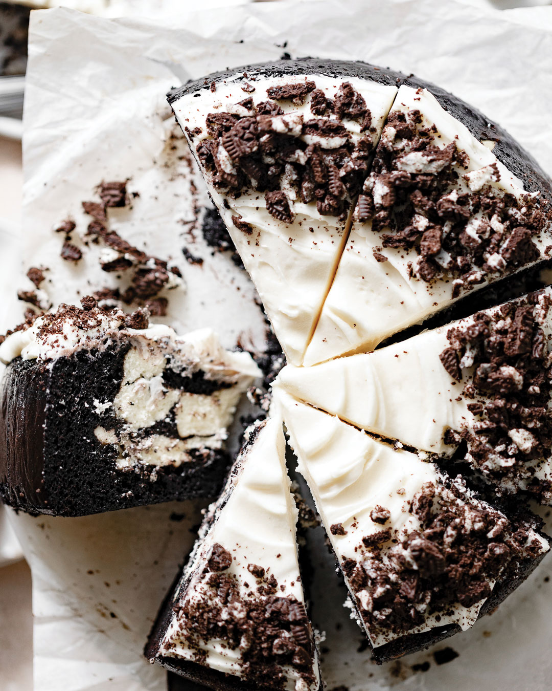 Black Cocoa Swirled Cheesecake Bake from Scratch