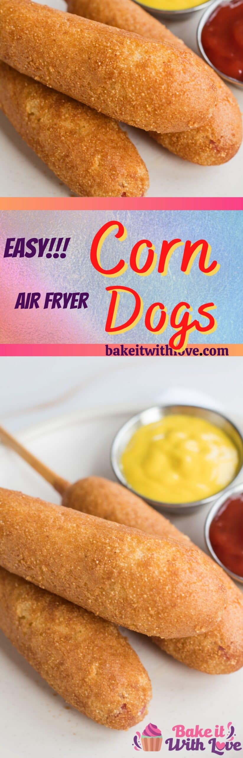 Air Fryer Corn Dogs (Frozen Corn Dogs & Mini Corn Dogs) Bake It With Love