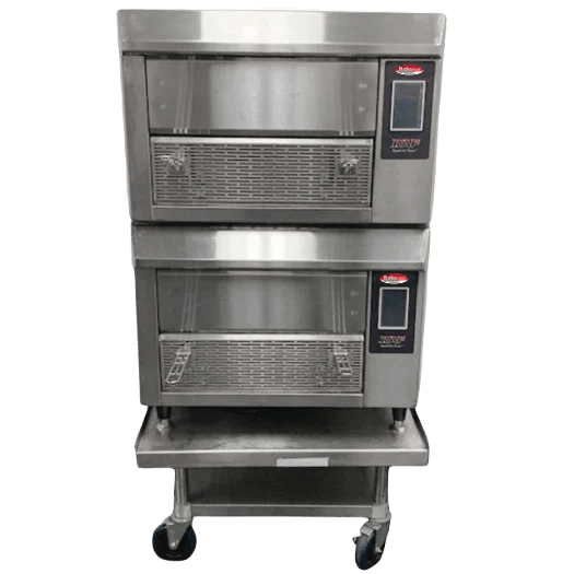 BakeMax BMDRAF Commercial Floor Model Double Stacked Greaseless Forced Air Fryer