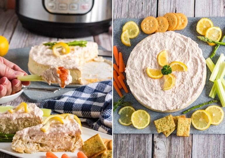 Savory Instant Pot Crab Cheesecake Recipe • Bake Me Some Sugar