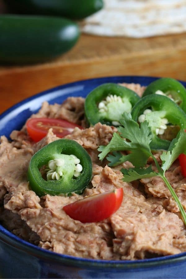 The Best Refried Beans Recipe From Canned Beans • Bake Me Some Sugar
