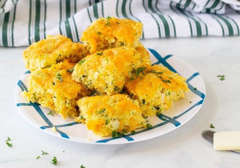 Cheddar Zucchini Cornbread Recipe (with video) • Bake Me Some Sugar