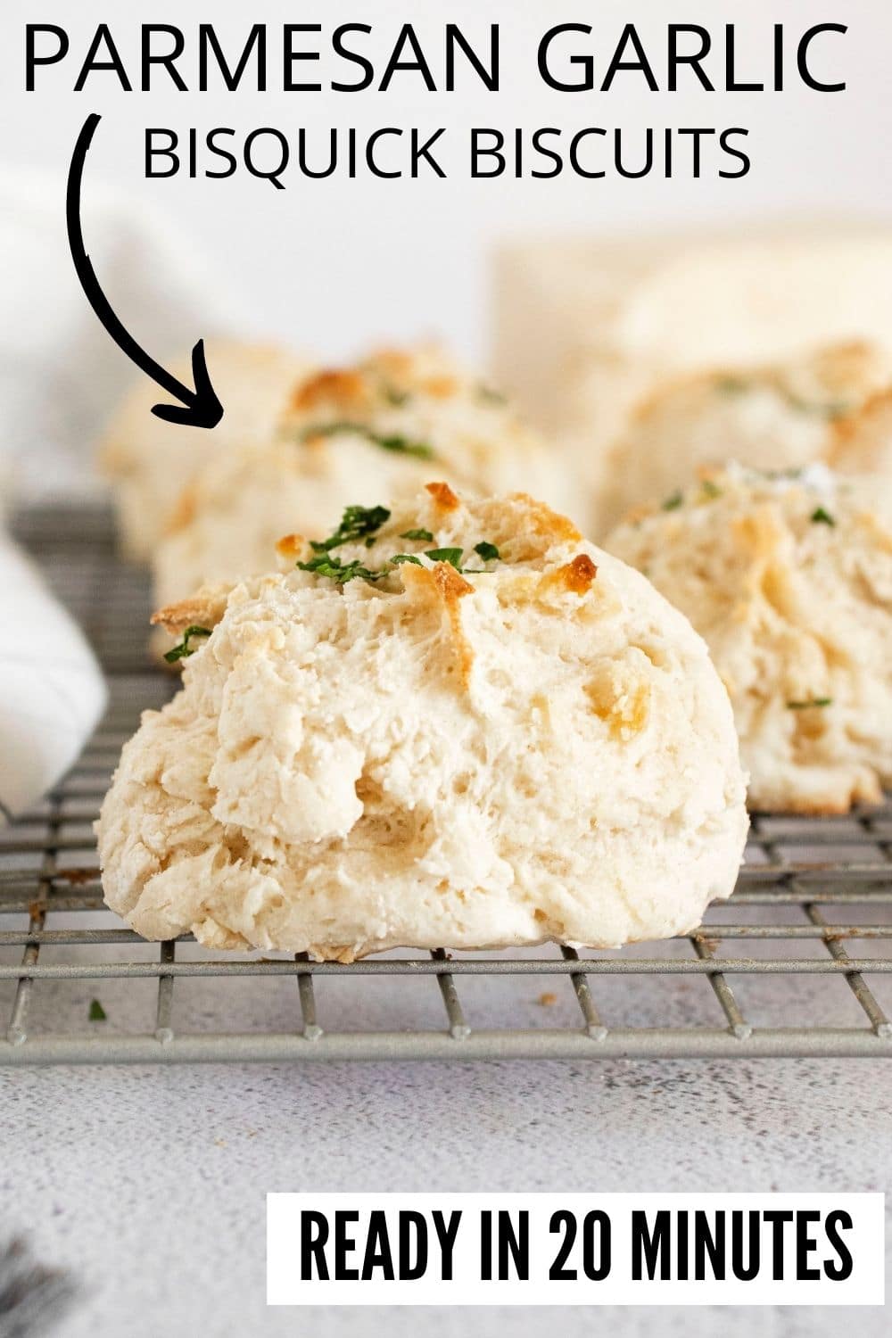 Easy Parmesan Garlic Biscuits Recipe • Bake Me Some Sugar