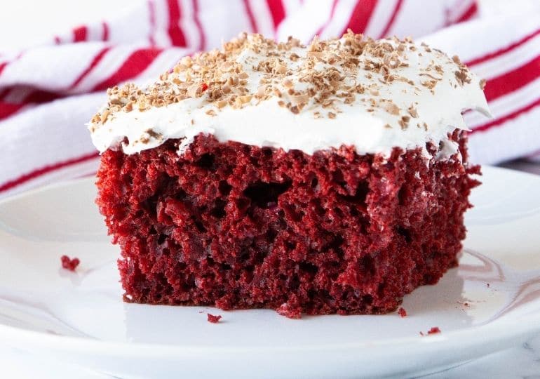 Red Velvet Poke Cake Recipe Bake Me Some Sugar