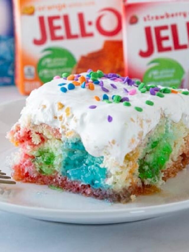 Jello Poke Cake  Story Bake Me Some Sugar