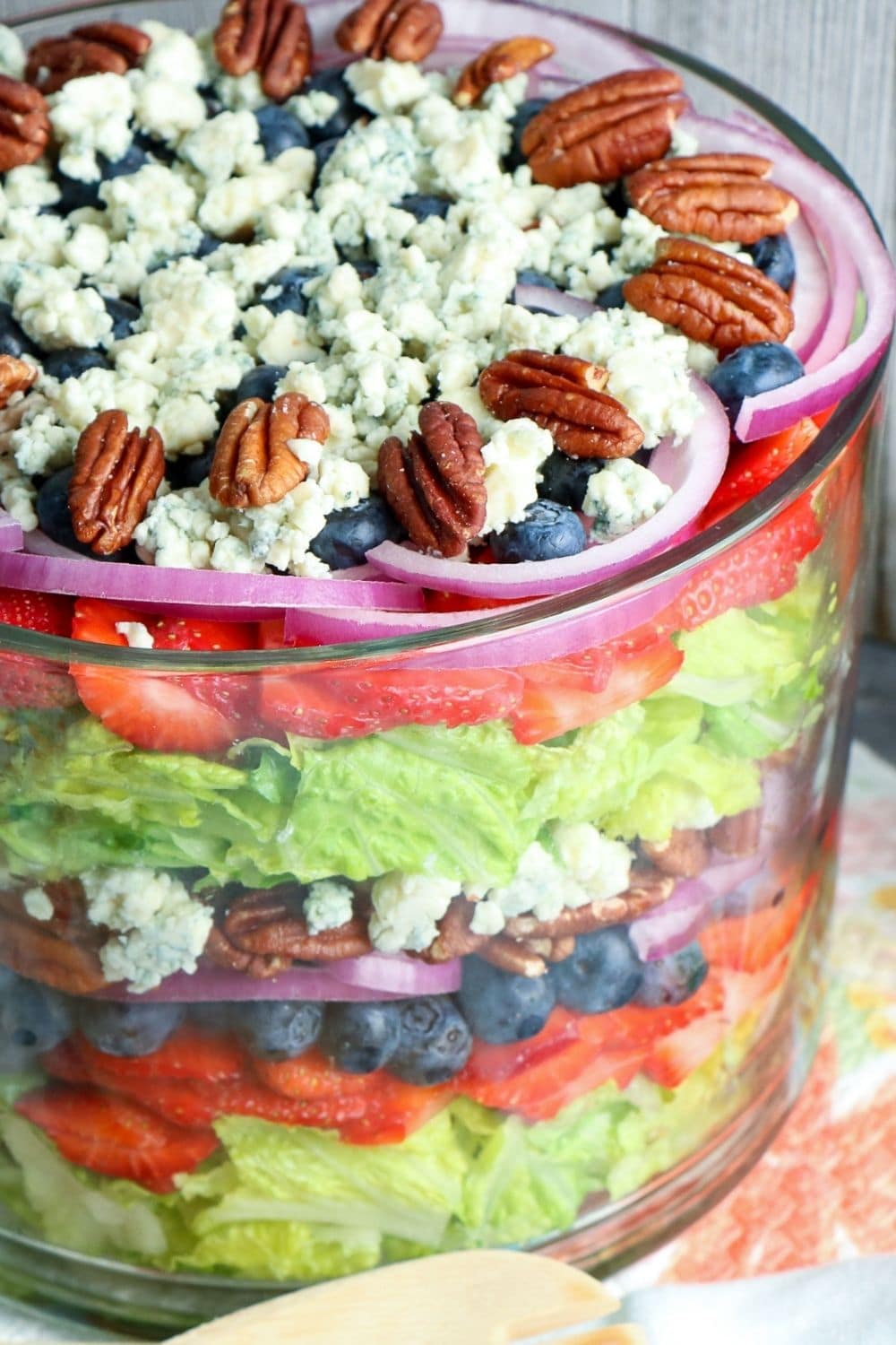 Layered Summer Strawberry Salad Recipe Bake Me Some Sugar