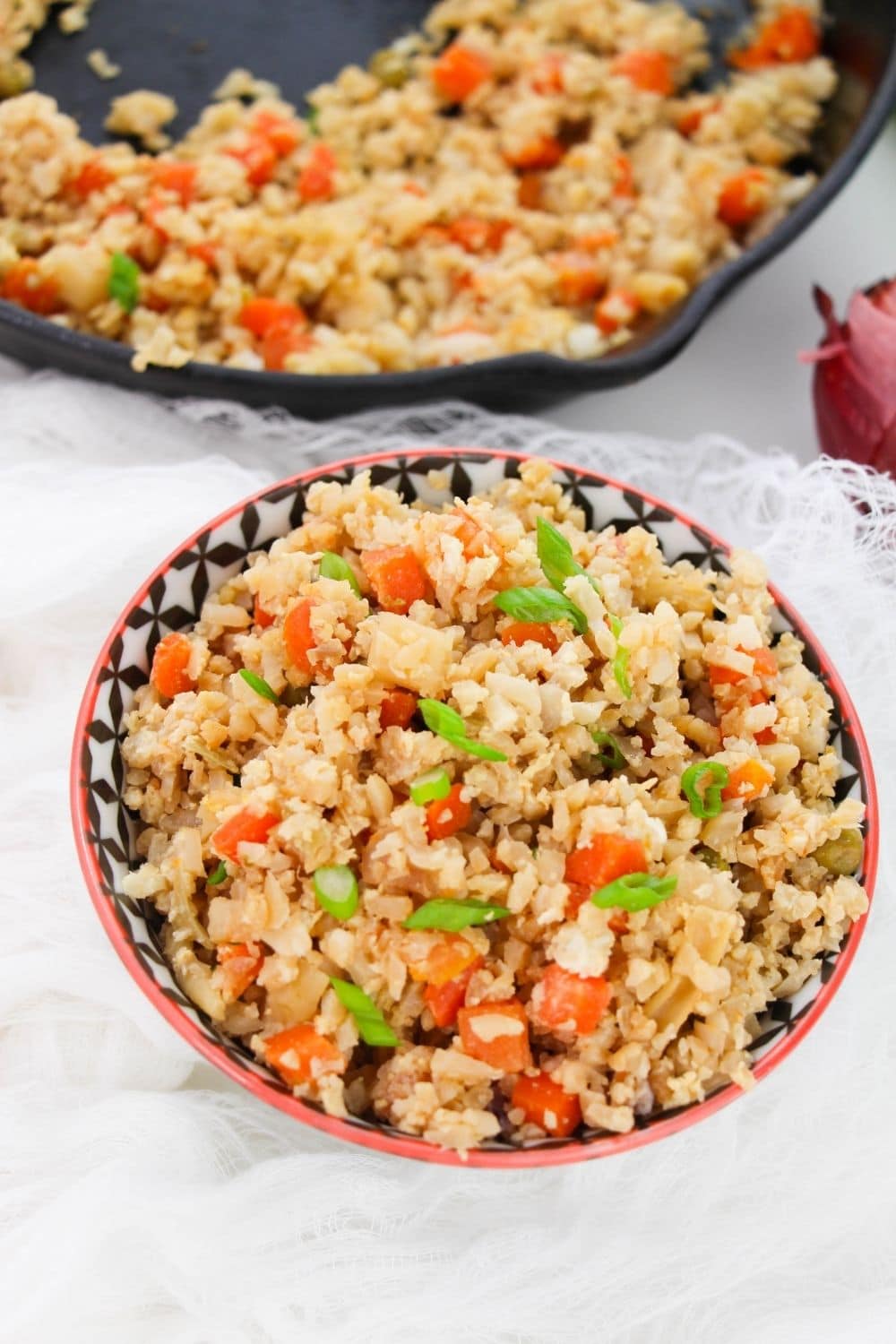 15 Minute Cauliflower Fried Rice Recipe • Bake Me Some Sugar