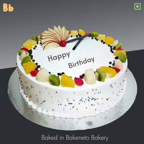 Buy Round Fruit Cake Birthday Cake Delivery Noida, Ghaziabad, Gaur