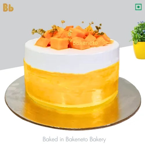 Order Mango Delight Cake Birthday Cakes By Best Bakery In Noida