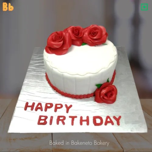 Her Rose Cake Order, Send Girls Cake Online In Noida