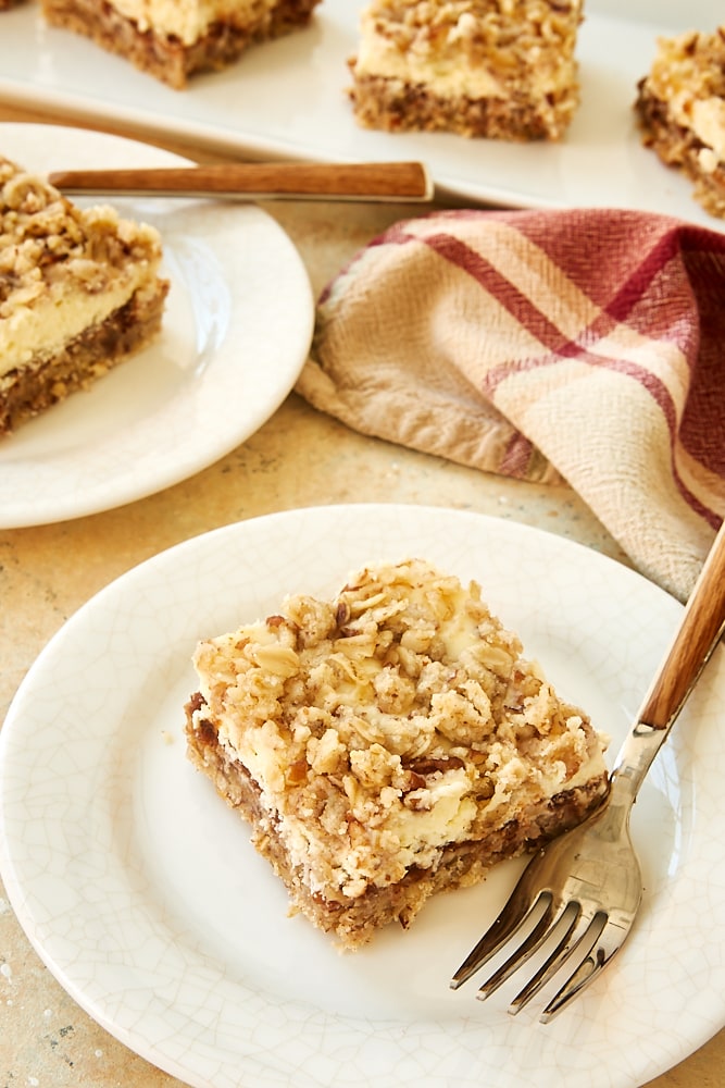Apple Butter Cream Cheese Oat Bars Bake or Break