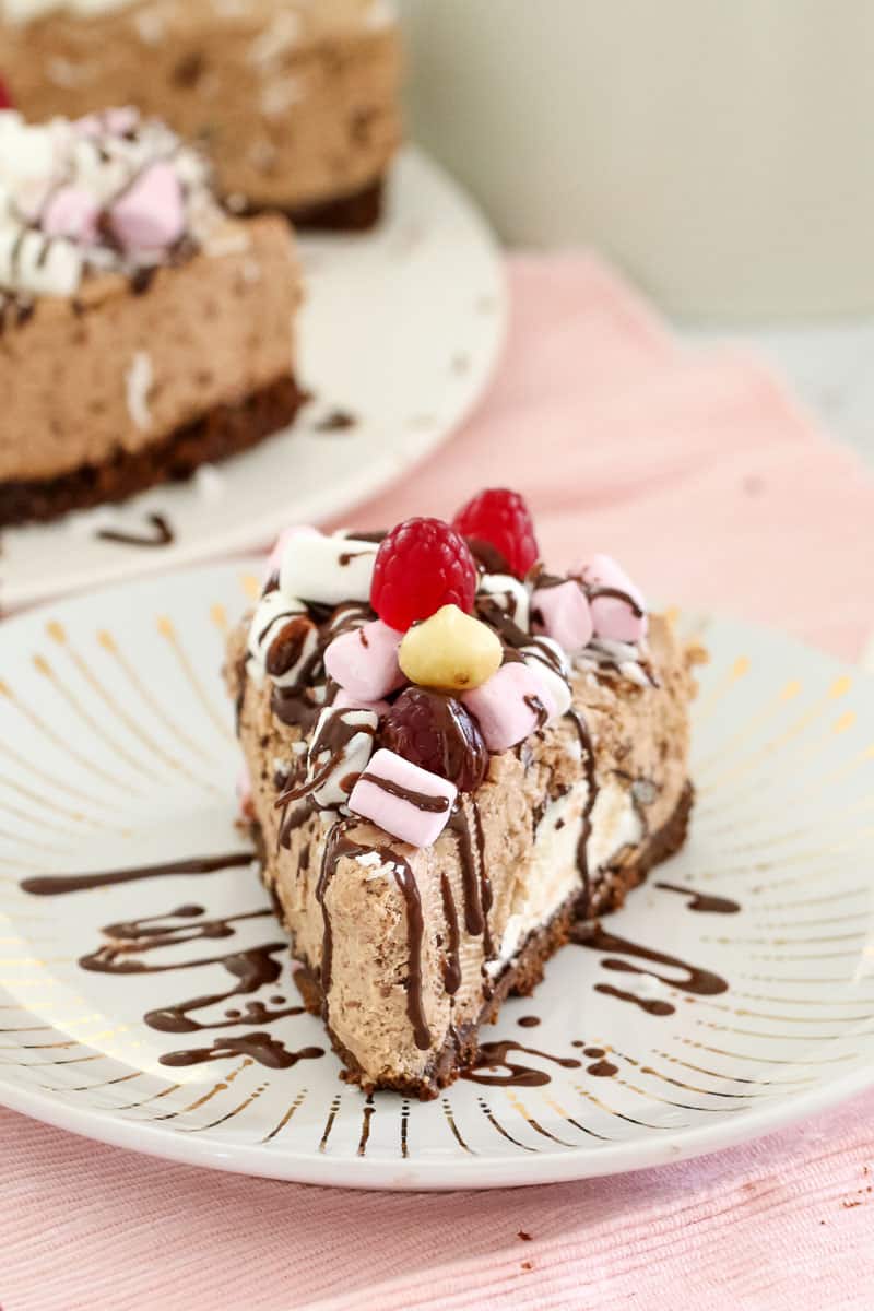 Rocky Road Cheesecake NoBake Recipe Bake Play Smile