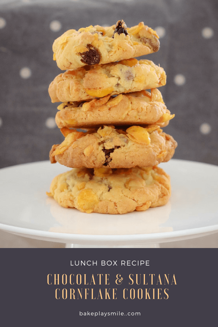 Chocolate Chip & Sultana Cornflake Cookies Bake Play Smile