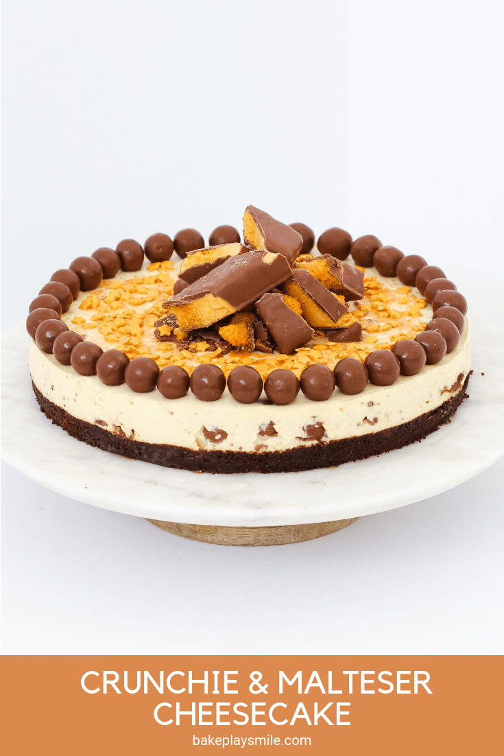 Crunchie & Malteser Cheesecake NoBake Bake Play Smile