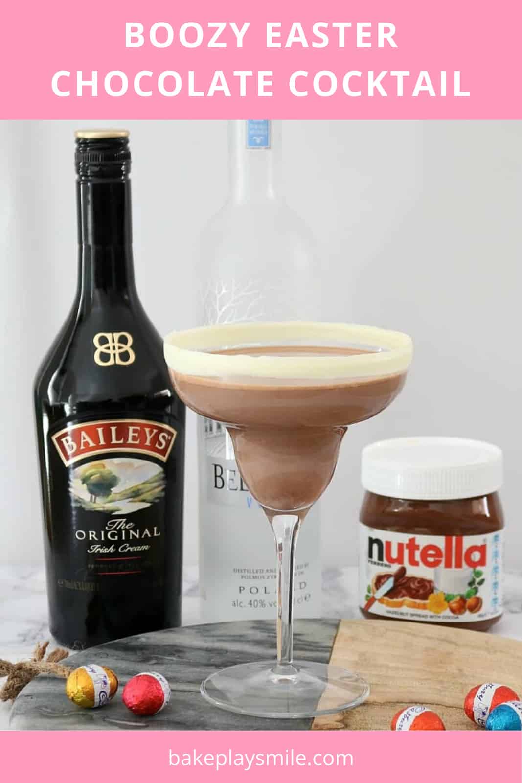 Boozy Chocolate Easter Cocktail Bake Play Smile