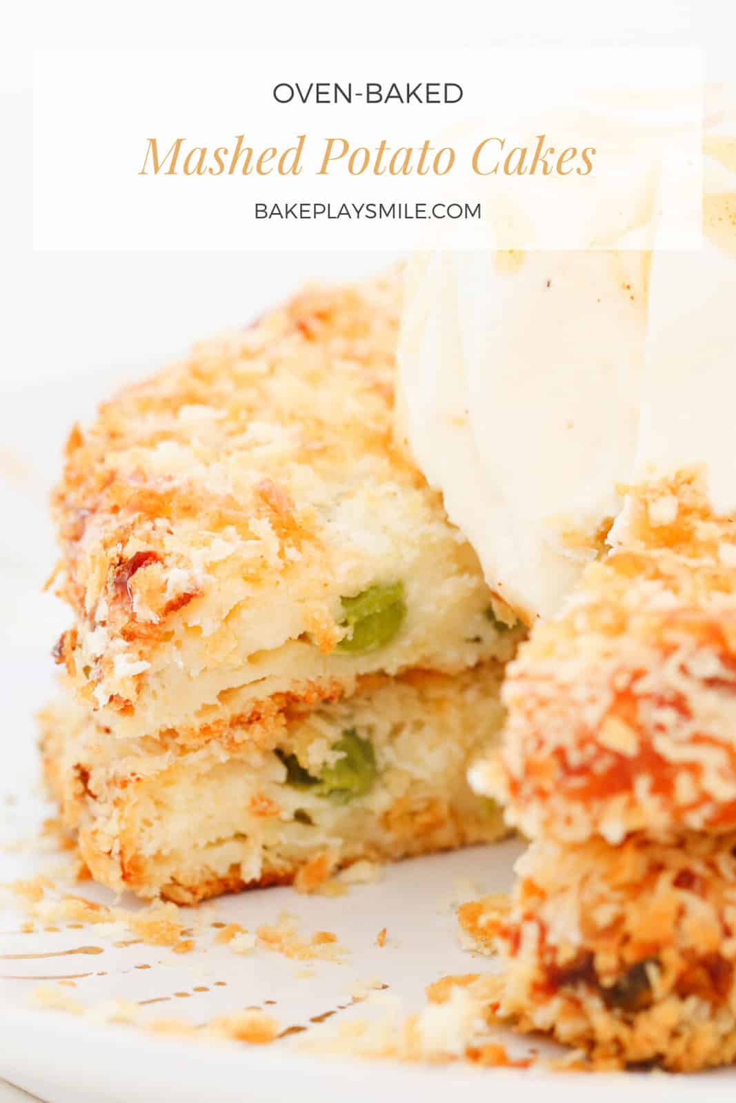 Mashed Potato Cakes (Cheesy & Oven Baked) Bake Play Smile