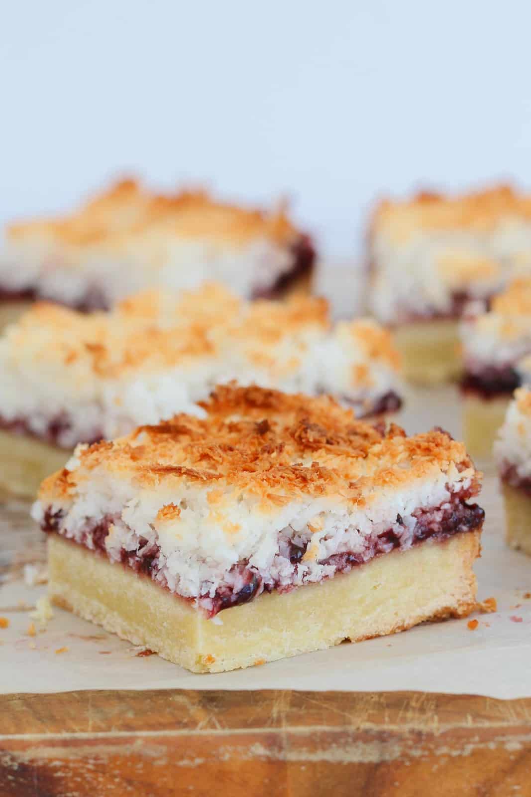 Raspberry Coconut Slice Bake Play Smile