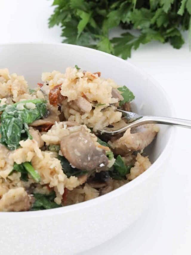 Slow Cooker Risotto Bake Play Smile