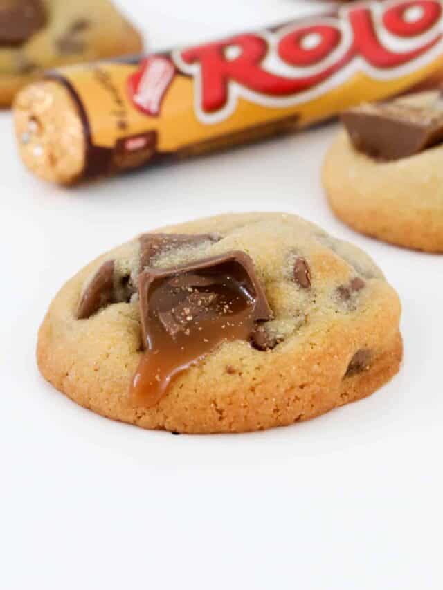 Rolo Chocolate Chip Cookies Bake Play Smile
