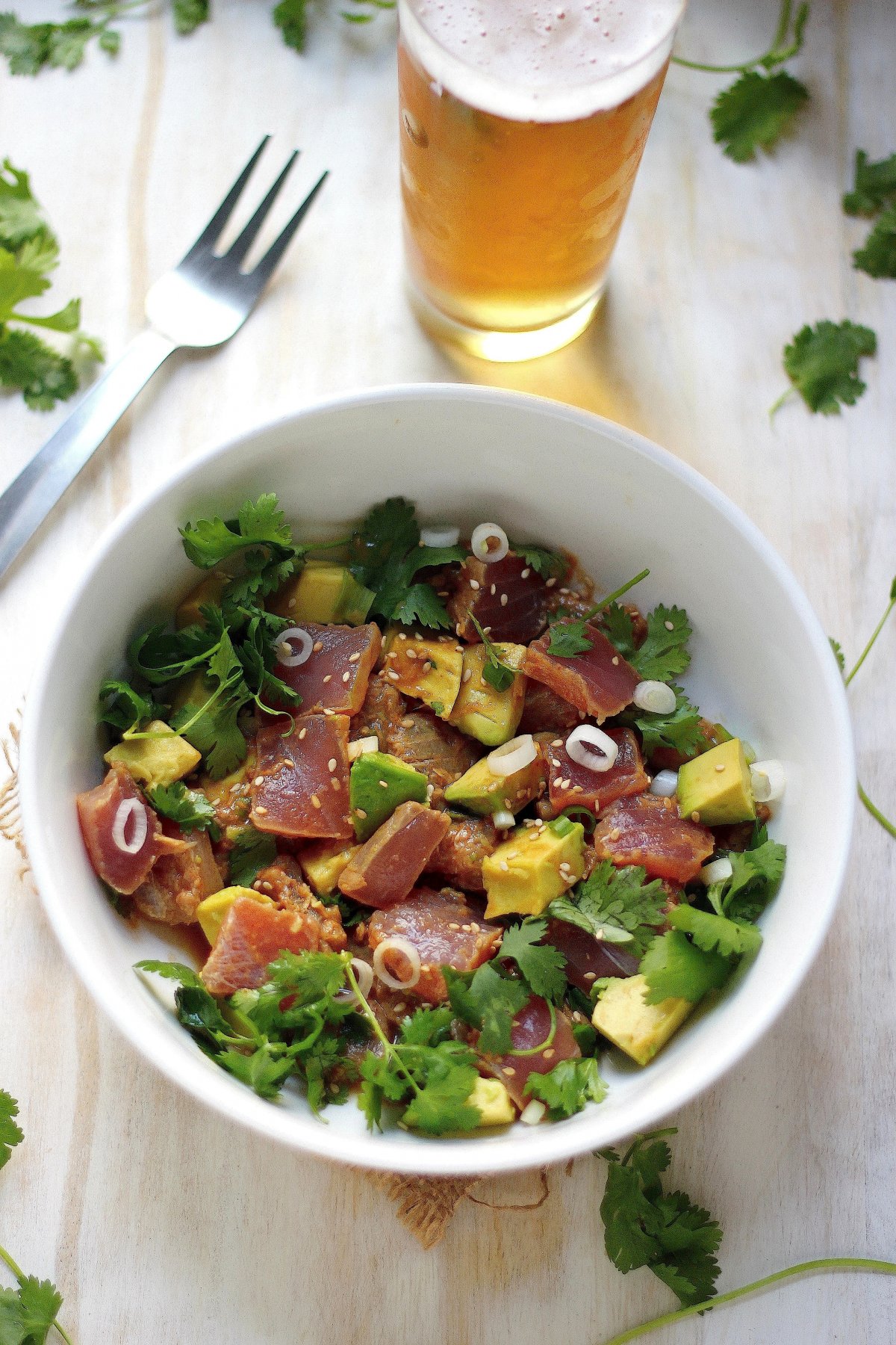 Quick and Healthy Ahi Tuna and Avocado Poke Baker by Nature