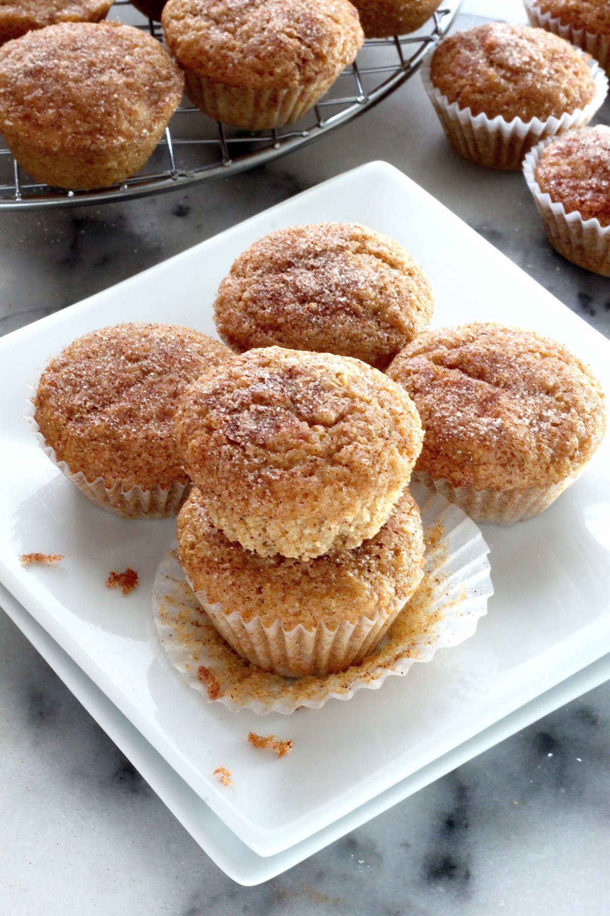 Healthy Cinnamon Sugar Mini Muffins Baker by Nature