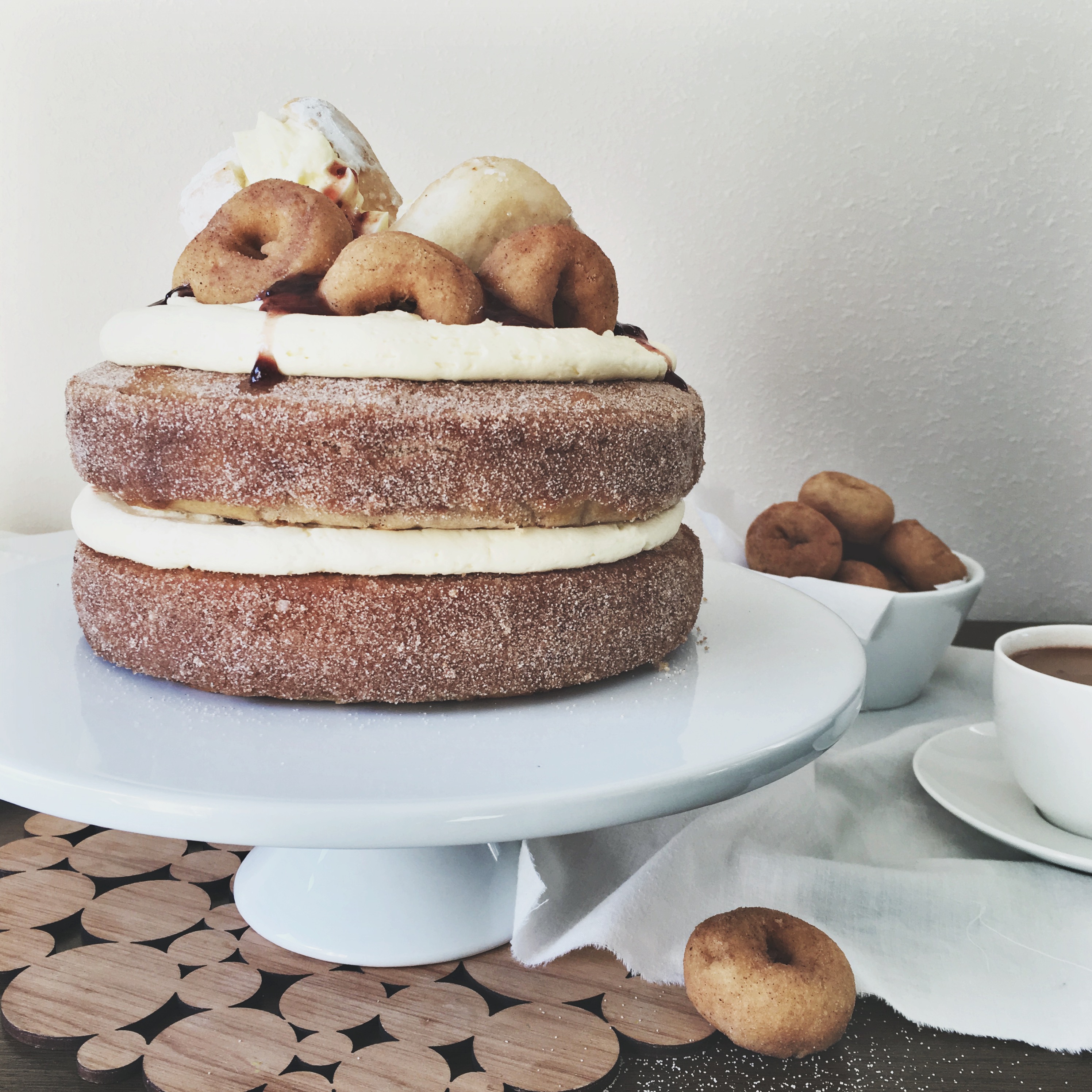 Cream Donut Cake