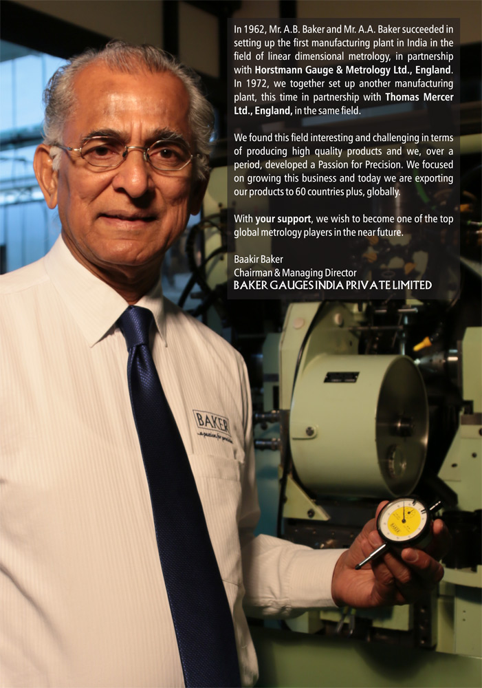 Baakir Baker Chairman and Managing Director Baker Gauges India Pvt
