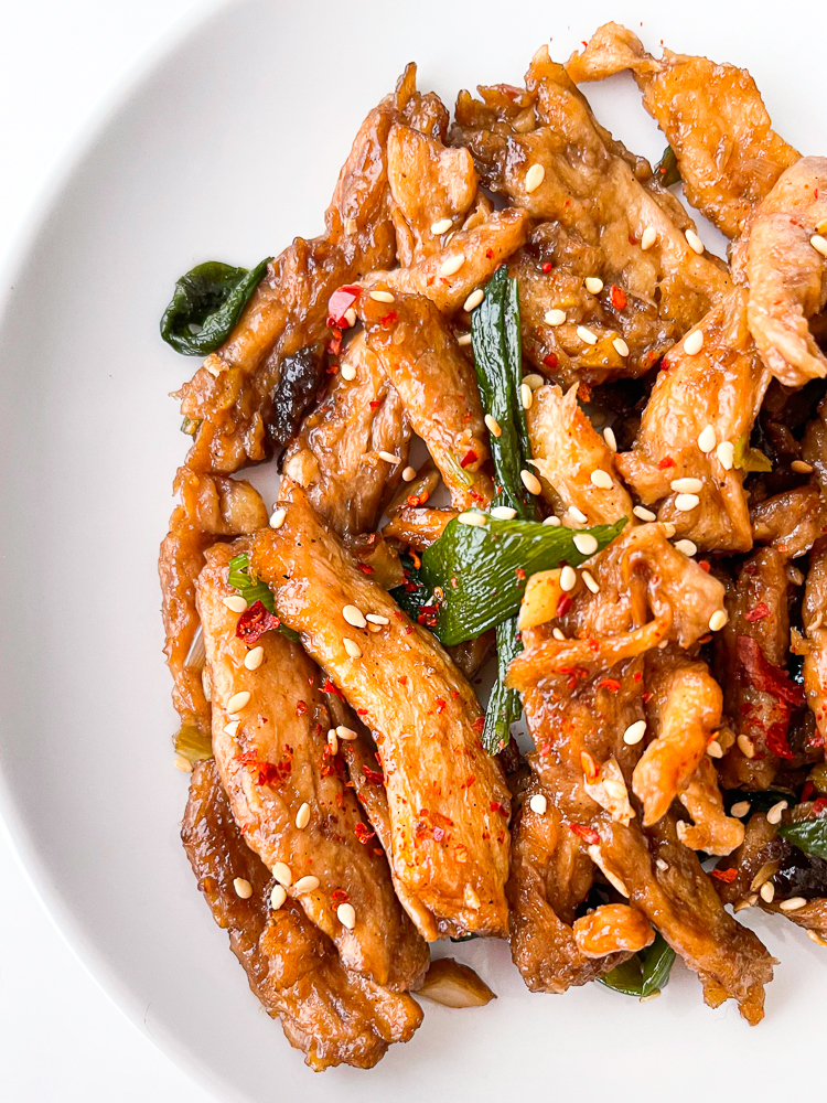 Vegan Mongolian Beef Inspired Soy Curls