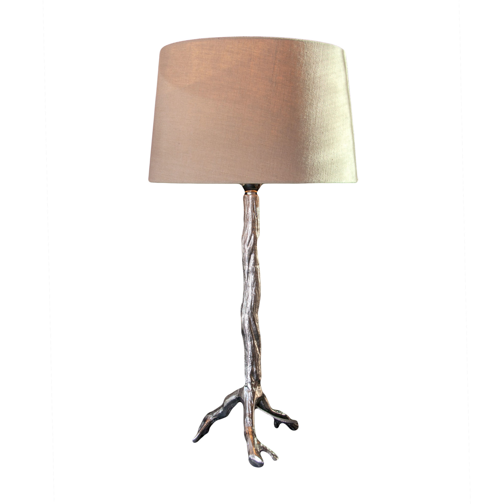 Nickel Twig Lamp Base Baker Rhodes