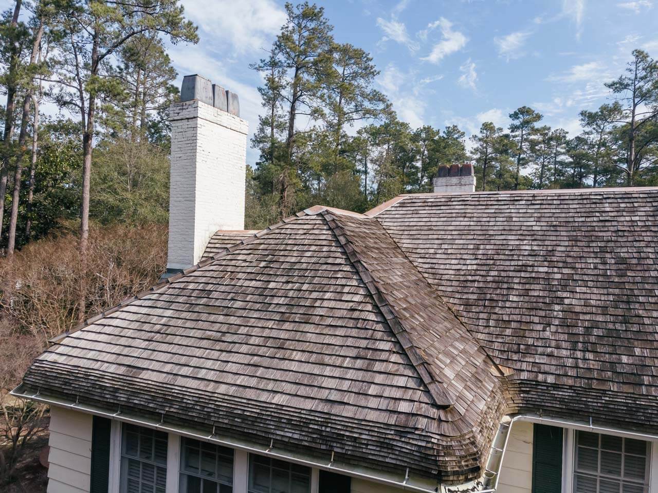Pinehurst Cedar Shingle ReRoof Baker Roofing Company