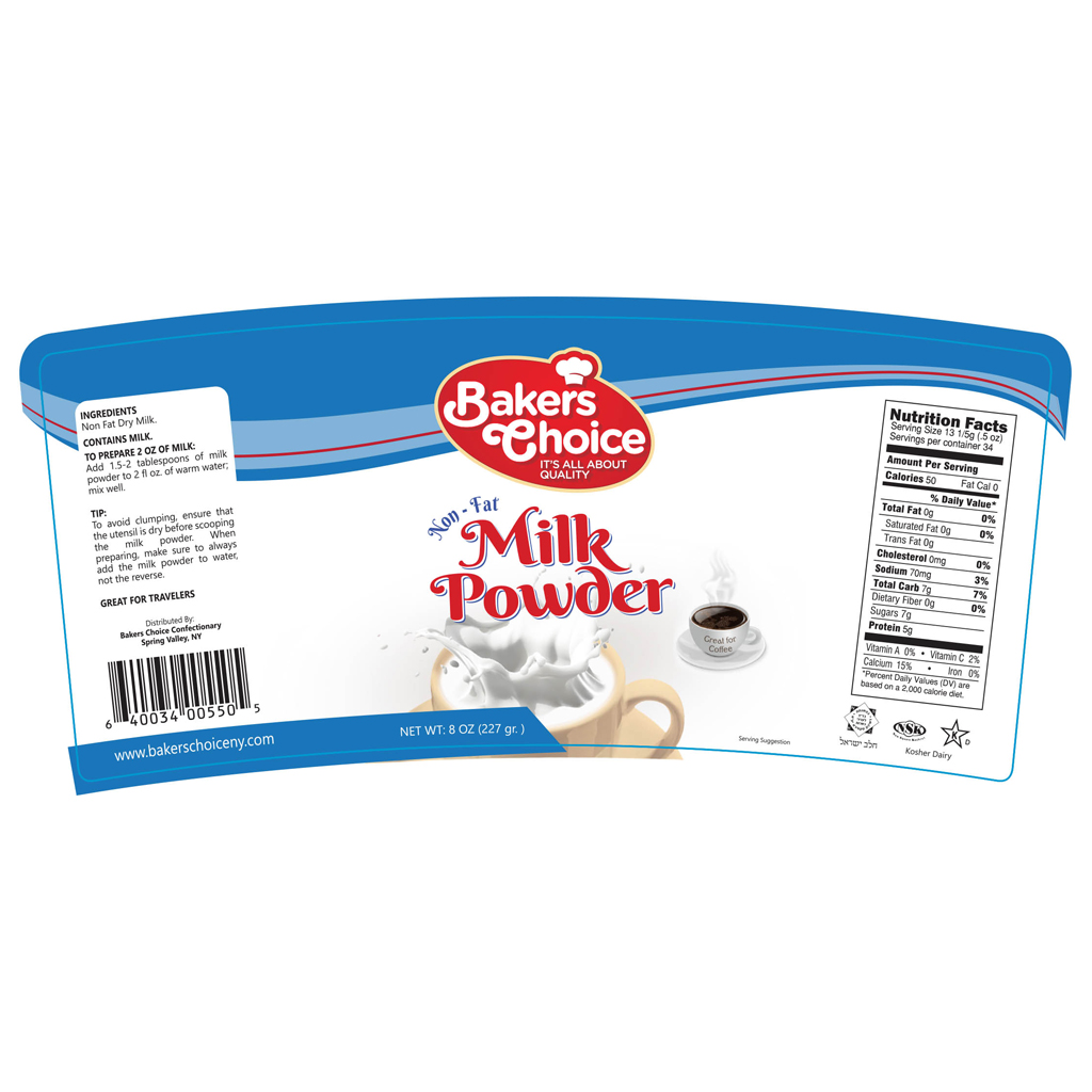 Milk Powder Bakers Choice Premium Kosher Baking Ingredients