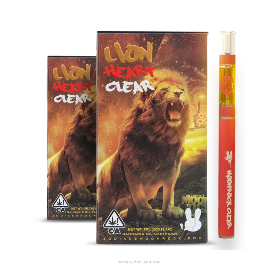 Dr. Zodiak’s Moonrock LION HEART Clear Cartridge 1gr (INDICA