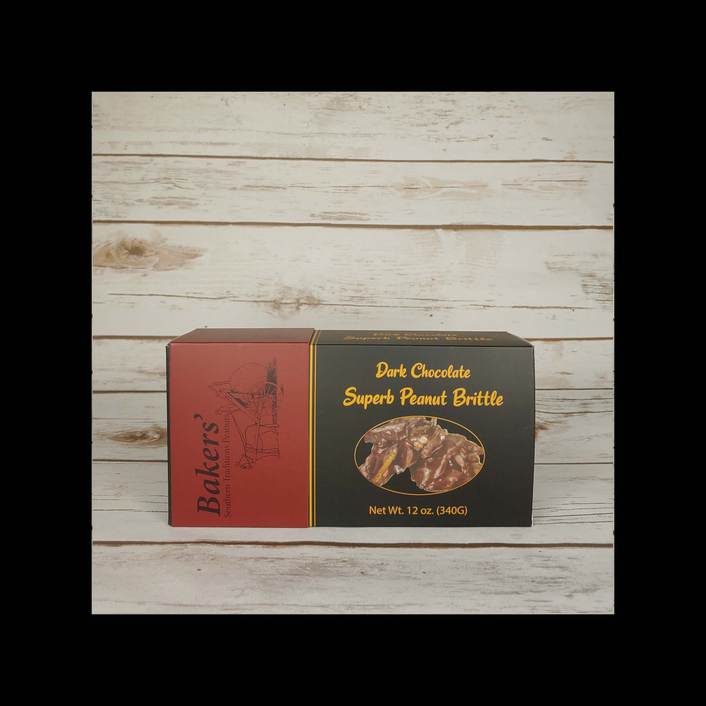 Bakers' Southern Traditions Peanuts 12 oz Dark Chocolate Covered Brittle
