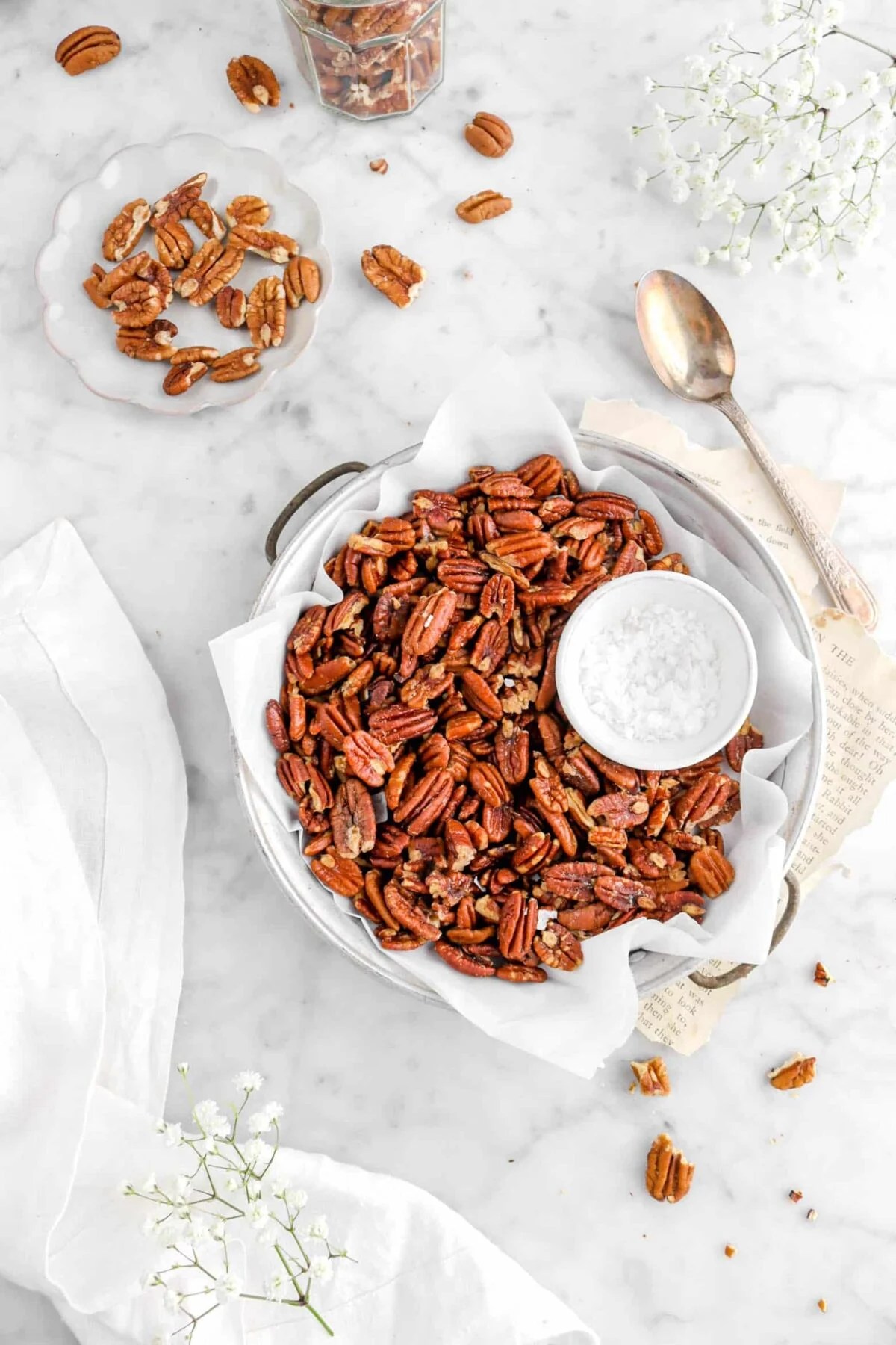 Salted Butter Roasted Pecans (+ VIDEO!) Bakers Table